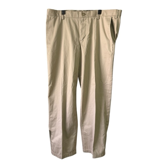 Men's Tan Pants Merona 40x32 Khaki Casual Office Work Pant - Picture 1 of 3